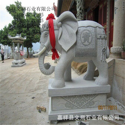 青石石雕大象 匠心獨運的裝飾藝術(shù)